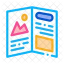 Printed Booklet Polygraphy Icon