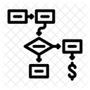 Processo De Negocios Fluxo De Negocios Diagrama De Fluxo Ícone