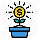 Profit Dollar Tree Growth Icon