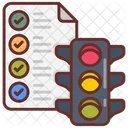 Project Status Traffic Lights Data Status Icon