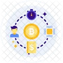 Time Bitcoin Data Icon