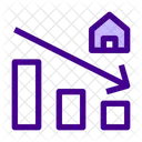 Property Decrease House Icon