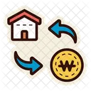 Property Transaction Real Estate Transaction Home Transaction Icon