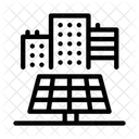 Proporcionando paneles solares  Icono