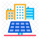 Proporcionando paneles solares  Icono