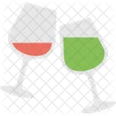 Wein Glaser Getranke Symbol