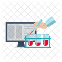 Pruebas De Laboratorio Molecula Quimica Icono