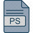 Ps Archivo Formato Icono