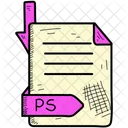 Ps Documento Formato Icono