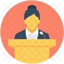 Public Speaker Speech Icon