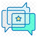 Public Relations Star Bubble Icon