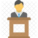 Public Speaker Orator Icon