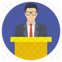 Speaker Orator Speechmaker Icon