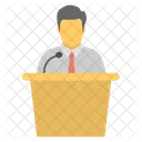 Public Speaker Lecture Icon