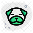 Pug Closed Eyes  Icon