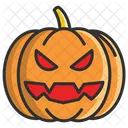 Pumpkin Halloween Scary Icon