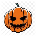 Pumpkin Halloween Scary Icon