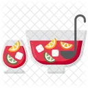 Punch Bowl Fruit Juice Juice Icon