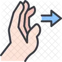 Push Hand Gesture Icon