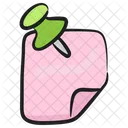 Drawing Pin Push Pin Fastener Tack Icon