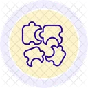 Puzzle Line Icon Icône