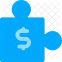 Puzzle Money Dollar Icon