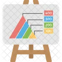 Pyramid Diagram Charting Icon