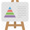 Pyramid Diagram Charting Icon