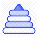 Pyramid Stacks Stacking Icon