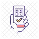 QR-Code-Prüfung  Symbol