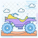 Quad Bike Four Wheeler Bike Icon