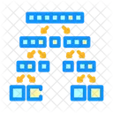 Quicksort Algorithm Data Icon