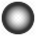 Halftone Circle Radial Radial Halftone Circle Icon