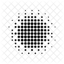 Halftone Circle Radial Radial Halftone Circle Icon