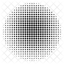 Halftone Circle Radial Radial Halftone Circle Icône