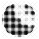 Halftone Circle Radial Radial Halftone Circle Icône