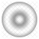 Halftone Circle Radial Radial Halftone Circle Icon