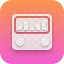 Radio Neumorphism Interface Icon