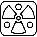 Radioactif Risque Biologique Desintegration Nucleaire Icône