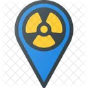 Radioactivo Pin Geolocalizacion Icono