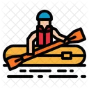 Rafting Kayak Deporte Icono