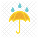 Rain And Umbrella  Icon