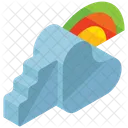 Rainbow Cloud Sunny Icon