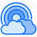 Weather Cloud Rainbow Icon