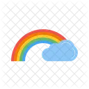 Rainbow Cloud Icon