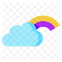 Cloud Weather Rainbow Icon