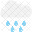 Raining Cloud Weather Icon