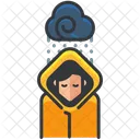 Raining Raincoat Protection Icon