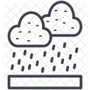 비 날씨 구름 아이콘