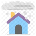 Rain Cloud Raindrops Rainy Weather Icon